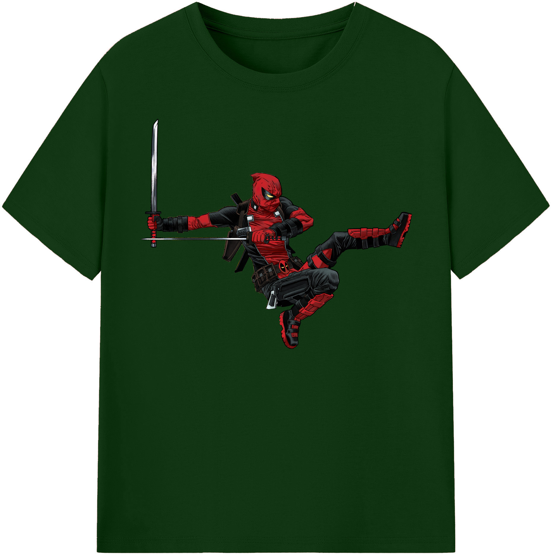 （画像用） Deadpool デッドプール 綿100％半袖Tシャツ（フロントプリント）